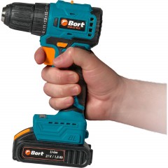 Дрель-шуруповерт аккум. бесщет. BORT BAB-21-BLK, 2АКБ(1,5Ач) (93413526) - фото 13