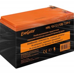 Батарея для ИБП ExeGate HRL 12-7.2 (12V 7.2Ah, 1227W, клеммы F2) - фото 2