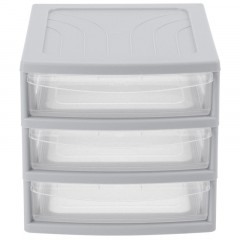 Бокс с выдвижными лотками А6 175х186х214мм 3выдв.отд, светло-сер. 433224030 - фото 3