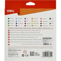 Карандаши цветные Deli 3,0 мм заточен., корп.дерев. 24цв/наб 24C CC124-24 Карандаши цветные Deli 3,0 мм заточен., корп.дерев. 24цв/наб 24C CC124-24 - фото 3