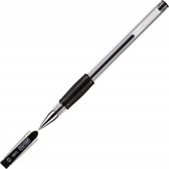 Ручка гелевая неавтомат. Attache Town 0,5мм с резин.манжеткой черный - фото 3