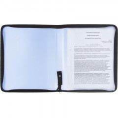 Папка-конверт на молнии c 3-х стор Attache Selec Breeze А4 700мк тис кожа Папка-конверт на молнии c 3-х стор Attache Selec Breeze А4 700мк тис кожа - фото 3