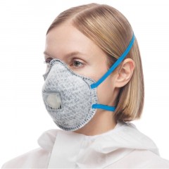 Полумаска фильтрующая UNIX Air 512V FFP2 R D/А0 3шт/уп - фото 3
