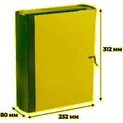 Папка архивная 80мм крафт/бумвинил 4 завязки, бордовая - фото 5