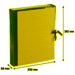 Папка архивная 50мм крафт/бумвинил 4 завязки, бордовая - фото 5