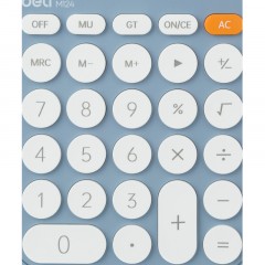 Калькулятор настольный КОМП. Deli EM124, 12-р, батар., 158x105мм, голубой Калькулятор настольный КОМП. Deli EM124, 12-р, батар., 158x105мм, голубой - фото 8