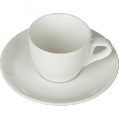 Кофейная пара Chan Wave Classic, фарфор, белая, 85мл, фк0185 Кофейная пара Chan Wave Classic, фарфор, белая, 85мл, фк0185 - фото 2