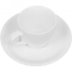 Кофейная пара Chan Wave Classic, фарфор, белая, 85мл, фк0185 Кофейная пара Chan Wave Classic, фарфор, белая, 85мл, фк0185 - фото 3