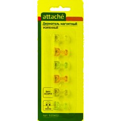 Магнитный держатель для досок усиленный Attache, 6шт/уп. цветной