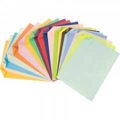 Бумага цветная Комус Класс ColorPics А4,20л,20цв,тонированная в массе - фото 3