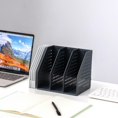 Лоток вертикальный Deli E79003Drey складной 3 отделения темно-серый Лоток вертикальный Deli E79003Drey складной 3 отделения темно-серый - фото 9