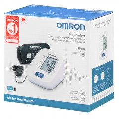 Тонометр автоматический OMRON M2 Comfort (ALRU) с адаптером - фото 10