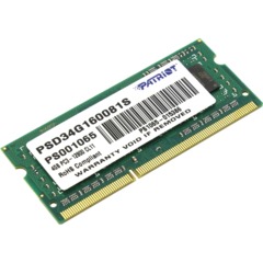 Модуль памяти PATRIOT 4GB DDR3 SO-DIMM CL11 1600Мгц (PSD34G160081S)
