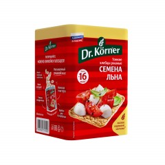 Хлебцы Dr.Korner Ржаные хрустящие с семенами льна, 100гх10шт/уп - фото 2