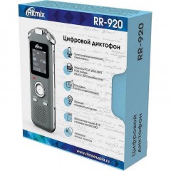 Диктофон цифровой Ritmix RR-920 8Gb Диктофон цифровой Ritmix RR-920 8Gb - фото 5