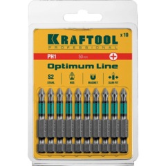 Бита KRAFTOOL Optimum Line PH1, 50 мм, тип E, 10 шт/уп (26122-1-50-10) - фото 4