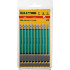 Бита KRAFTOOL Optimum Line PH2, 100 мм, тип E, 10 шт/уп (26122-2-100-10) - фото 4