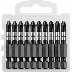 Бита KRAFTOOL Impact Pro PH2, 50мм, тип Е, 10шт/уп (26191-2-50-S10)