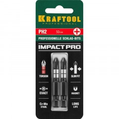 Бита KRAFTOOL Impact Pro PH2, 50мм, тип Е, 2шт/уп (26191-2-50-S2) - фото 2