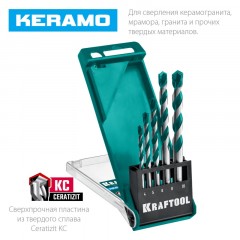 Набор сверл по керамограниту KRAFTOOL KERAMO 5 шт: 4-5-6-8-10мм (29175-H5) Набор сверл по керамограниту KRAFTOOL KERAMO 5 шт: 4-5-6-8-10мм (29175-H5) - фото 4
