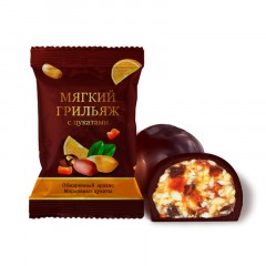 Конфеты шоколадные Мягкий грильяж с цукатами, 500г Конфеты шоколадные Мягкий грильяж с цукатами, 500г - фото 2