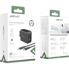 Зарядное устройство ACEFAST (AF-A13-BK) A13 PD65W USB-C+USB-C+USB-A 3/черн Зарядное устройство ACEFAST (AF-A13-BK) A13 PD65W USB-C+USB-C+USB-A 3/черн - фото 4