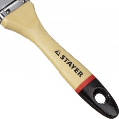 Кисть плоская STAYER UNIVERSAL-EURO, светл натуральная щетина,38мм 0102-038 Кисть плоская STAYER UNIVERSAL-EURO, светл натуральная щетина,38мм 0102-038 - фото 5
