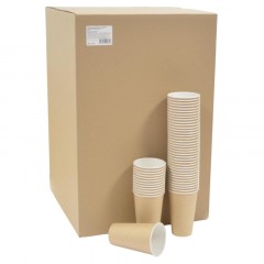 Стакан одноразовый бум. 1-сл 400мл 18OZ КРАФТ 1000шт/кор - фото 2