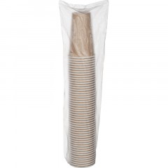 Стакан одноразовый бум. 1-сл 400мл 18OZ КРАФТ 1000шт/кор - фото 3