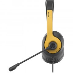 Гарнитура A4Tech Fstyler FH100U желтый/черный 2м USB (BUMBLEBEE) Гарнитура A4Tech Fstyler FH100U желтый/черный 2м USB (BUMBLEBEE) - фото 2