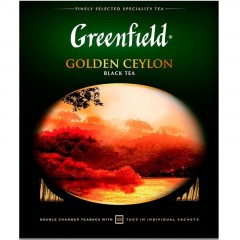 Чай Greenfield Golden Ceylon черный фольгир.100пак/уп 0581-09 Чай Greenfield Golden Ceylon черный фольгир.100пак/уп 0581-09 - фото 2