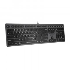 Клавиатура A4Tech Fstyler (FX50 GREY) серый USB slim Multimedia - фото 4