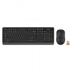 Набор клавиатура+мышь A4Tech Fstyler (FG1012 BLACK) клав:черн/сер мышь:черн Набор клавиатура+мышь A4Tech Fstyler (FG1012 BLACK) клав:черн/сер мышь:черн - фото 3
