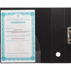 Папка-регистратор А4 80мм Attache на резинке, полифом, черный Папка-регистратор А4 80мм Attache на резинке, полифом, черный - фото 9