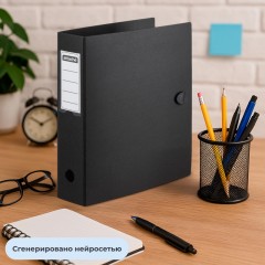 Папка-регистратор А4 80мм Attache на резинке, полифом, черный Папка-регистратор А4 80мм Attache на резинке, полифом, черный - фото 11
