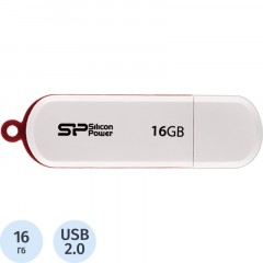 Флеш-память Silicon Power LuxMini 320, 16Gb, USB 2.0, бел, SP016GBUF2320V1W Флеш-память Silicon Power LuxMini 320, 16Gb, USB 2.0, бел, SP016GBUF2320V1W - фото 2