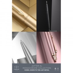 Ручка шариковая автоматическая Parker Jotter XL Grey 1мм син подар 2122756 - фото 8