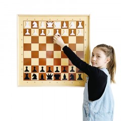 Игра Шахматы и шашки магн.демонстрац. доска 73x73x3,5см,фигуры в наб 03903 Игра Шахматы и шашки магн.демонстрац. доска 73x73x3,5см,фигуры в наб 03903 - фото 2
