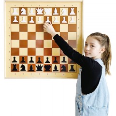 Игра Шахматы и шашки магн.демонстрац. доска 73x73x3,5см,фигуры в наб 03903 Игра Шахматы и шашки магн.демонстрац. доска 73x73x3,5см,фигуры в наб 03903 - фото 4