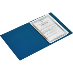 Скоросшиватель пластиковый А4 Attache, ПВХ, 35мм, 220л, синий - фото 4