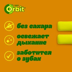Жевательная резинка Orbit White Нежная мята без сахара,13,6гх30шт/уп - фото 4