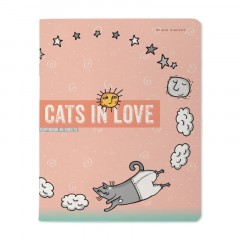 Тетрадь общая А5,48л,клетка,скреп,CATS IN LOVE,5шт/уп,7-48-1230/5 Тетрадь общая А5,48л,клетка,скреп,CATS IN LOVE,5шт/уп,7-48-1230/5 - фото 2