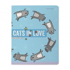 Тетрадь общая А5,48л,клетка,скреп,CATS IN LOVE,5шт/уп,7-48-1230/5 Тетрадь общая А5,48л,клетка,скреп,CATS IN LOVE,5шт/уп,7-48-1230/5 - фото 3