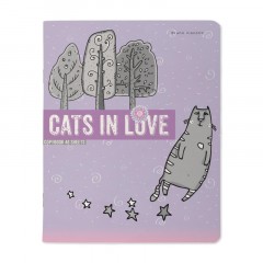Тетрадь общая А5,48л,клетка,скреп,CATS IN LOVE,5шт/уп,7-48-1230/5 Тетрадь общая А5,48л,клетка,скреп,CATS IN LOVE,5шт/уп,7-48-1230/5 - фото 4