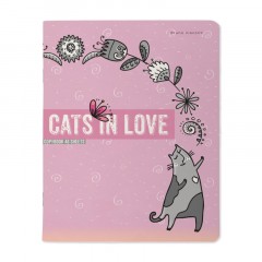 Тетрадь общая А5,48л,клетка,скреп,CATS IN LOVE,5шт/уп,7-48-1230/5 Тетрадь общая А5,48л,клетка,скреп,CATS IN LOVE,5шт/уп,7-48-1230/5 - фото 5