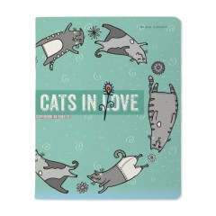 Тетрадь общая А5,48л,клетка,скреп,CATS IN LOVE,5шт/уп,7-48-1230/5 Тетрадь общая А5,48л,клетка,скреп,CATS IN LOVE,5шт/уп,7-48-1230/5 - фото 6
