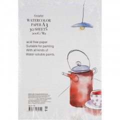 Бумага для акварели в листах KroyterА3 200г 30л/уп в инд.уп. Проф 65710 - фото 5