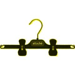 Вешалка-плечики VP_с прищепами Attache,СД02, пласт, чер, 290мм р 46-48 - фото 3
