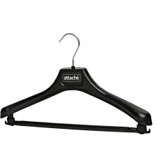 Вешалка-плечики VP_анатомическая Attache С039,пласт,черн,съем.перекл р44-46 - фото 2