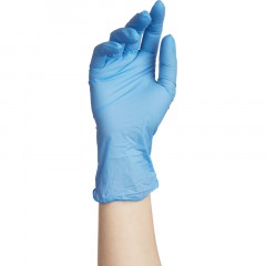 Перчатки mediOk нитрил.,голубой Blue Sky 4г., (L) 50пар/уп Перчатки mediOk нитрил.,голубой Blue Sky 4г., (L) 50пар/уп - фото 2